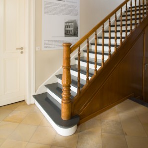 Foto: LVR-Zentrum für Medien und Bildung / Dominik Schmitz Foto: Das Treppenhaus des Geburtshauses