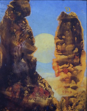 eine Wüstenlandschaft mit Canyons
